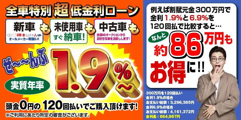 特別低金利ローン（実質年率）